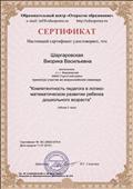 Сертификат об участие во всероссийском семинаре 11.07.2019